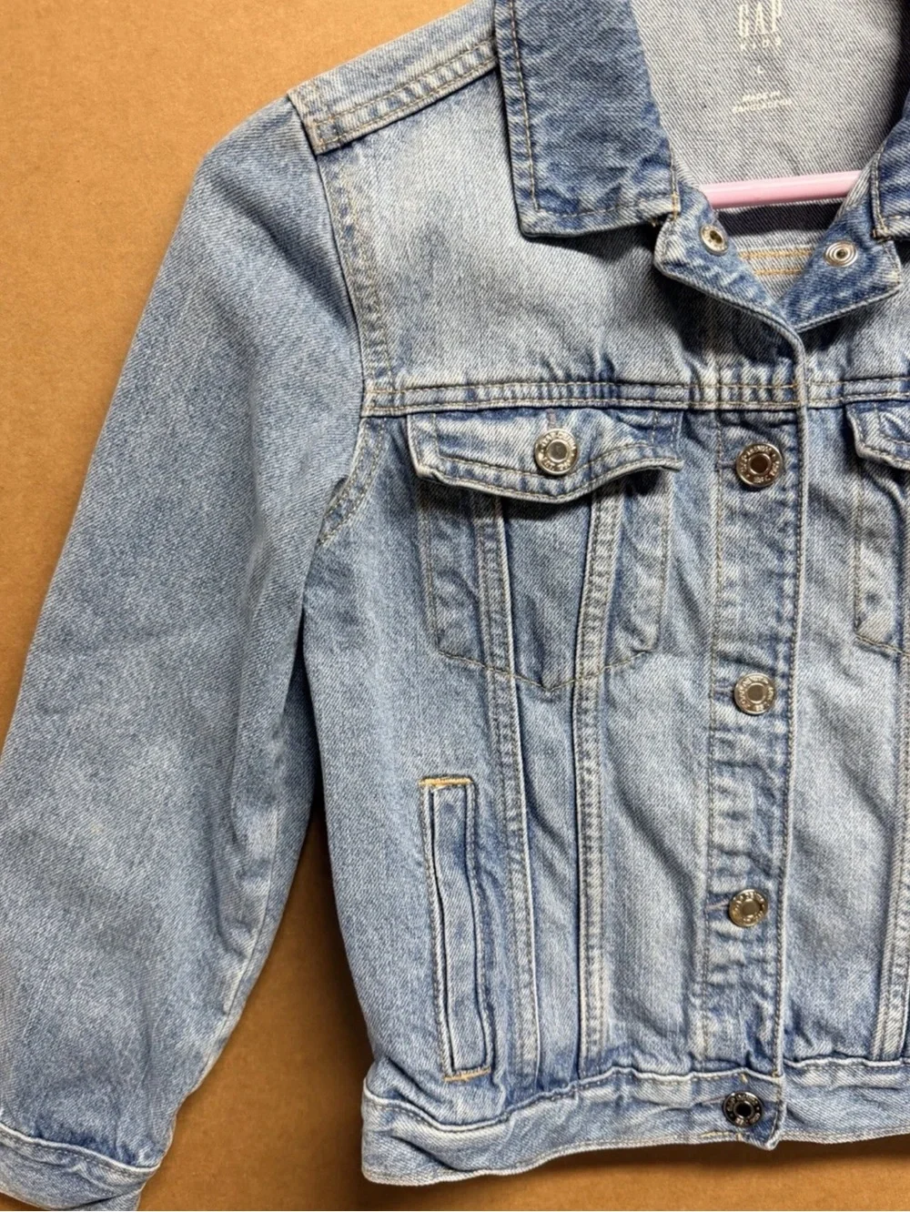 GAP Kids Washed Blue Denim Jacket
